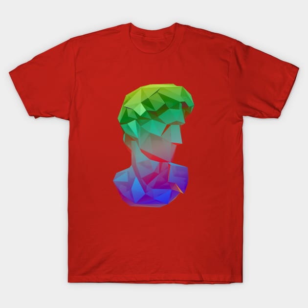 lowpoly antique statue T-Shirt by Cybertrunk